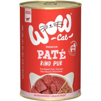 WOW Cat Adult 6 x 400 g - Vacuno puro