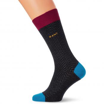 GANT Color Herringbone Socks, Calcetines para Hombre, Morado