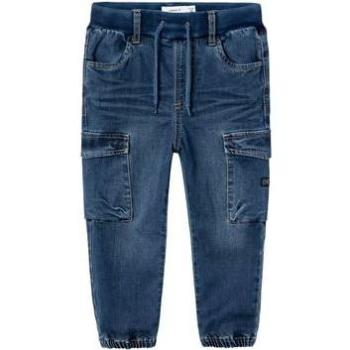 Jeans Baggy Cargo Nmmben Denim Azul Oscuro 80
