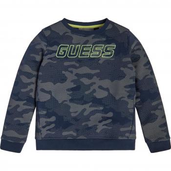 Guess Active Kids Sweatshirt - Silver Camouflage Print