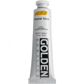 Pro-Art Golden Pintura Acrílica con Cuerpo Espeso 2 oz-diarylide Amarillo