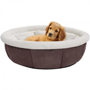 Cama para perros marrón 70x70x26 cm