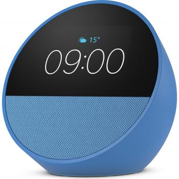 Altavoz Despertador Inteligente Amazon Echo Spot 2024 con Alexa y Sonido de Calidad - Azul