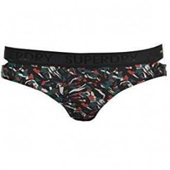 Superdry Mujer Braguita de Bikini con diseño Recortado Bora Estampado Negro 44