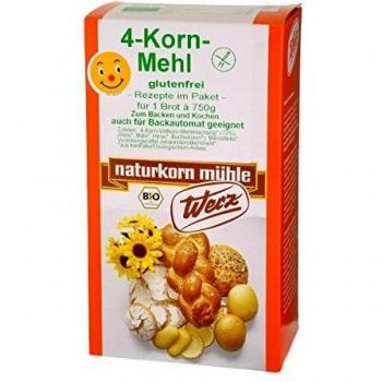 Mezcla Harina Integral de 4 Cereales sin gluten 500 g de polvo | Probios