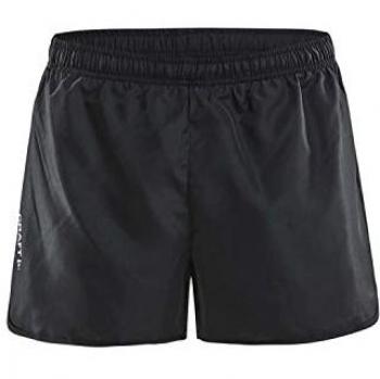 Shorts Craft Rush Marathon de poliéster para hombre, color negro, talla X-Small