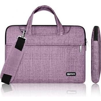 Qishare 13.3-14 Pulgadas Multifuncional portátil Hombro Bolsa maletín portátil de Ordenador portátil Caso Portador de la Ordenador portátil Messenger Caso