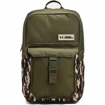 Mochila de fitness Under Armour Triumph Campus Verde, mochila para deportes, color verde, capacidad adecuada para llevar equipo de entrenamiento, diseño ergonómico con correas ajustables, compartimentos múltiples para organización, material resistente