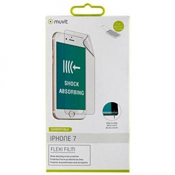 Muvit Brillo Flexible - Protector de Pantalla para Apple iPhone 8/7 con aplicador Incluido