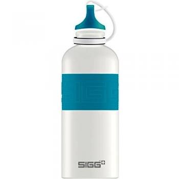 Botella de agua SIGG Alu CYD Pure Blanca y Azul 0,6 L Multicolor