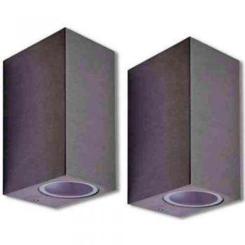vidaXL Lámparas de Pared de Exterior con Luz Ascendente y Descendente 2 Unidades