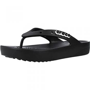 CHANCLAS CROCS CLASSIC PLATFORM FLIP W NEGRAS
