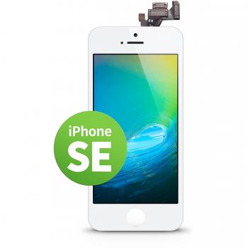 GIGA Fixxoo Pantalla LCD Tàctil de Repuesto para iPhone SE - Retina Display, Cámara y Sensor de proximidad, Video guía DYI Paso a Paso Simple, Separador Digitalizador - Blanco