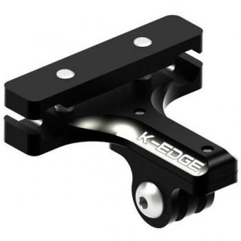 K-Edge GO BIG - Fijación de raíles de sillín Pro para cámara GoPro y cámara fotográfica, color negro
