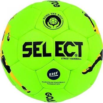 Balón de Balonmano Select Goalcha Street para Niños, 42 cm, Color Verde, Negro y Amarillo