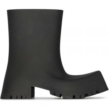 Balenciaga Men's Trooper Rubber Boots, Black, Size 39 (US Size 6)