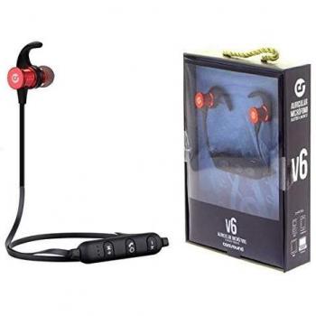 COOLSOUND Auricular + Micro Sport V6 Bluetooth + Micro SD Rojo