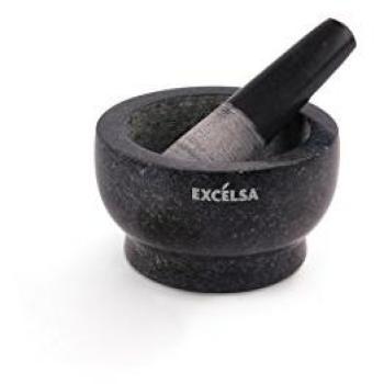 Excelsa Pesto mortero, Granito, Negro
