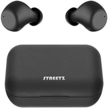 Auriculares Intraurales Inalámbricos True Wireless Stereo con Estuche de Carga, Bluetooth 5.0 - Negro