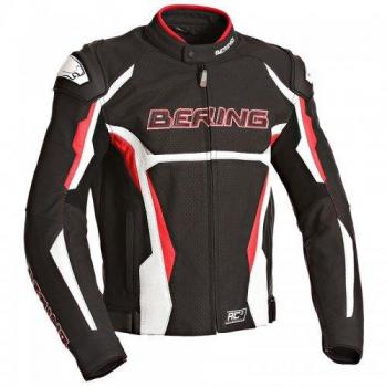 Bering chaqueta moto Kingston Evo R, negro/blanco/rojo, talla XXL