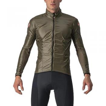 Chaqueta Cortavientos Fina para Hombre Castelli Aria Verde Marrón XXL
