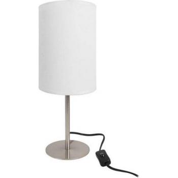 Lámpara de mesa Forlight Romi IP20 E27 40W Níquel Satinado