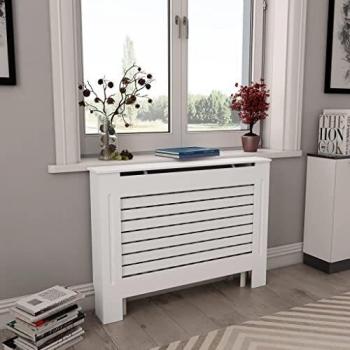 vidaXL Cubierta para Radiador MDF Accesorios Calefacción Salón Aporte Moderno Elegante Protección