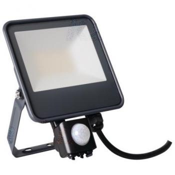 Proyector LED 10W 1200lm IP44 con Detector de Movimiento 4000K Negro