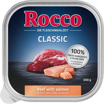 Rocco Classic en tarrinas 27 x 300 g - Pack Ahorro - Vacuno con salmón