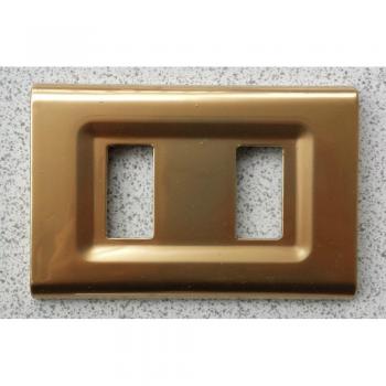 Placas de ABS Serie Magic Elite Bticino Compatibles Color Oro Lucido - 5 Foros