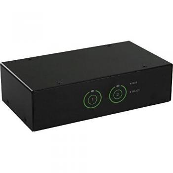 Interruptor KVM InLine 61622I, USB y DVI-I, 2 Puertos, con Hub USB 3.0, Rango de Temperatura: 0 - 40 °C a -20 - 60 °