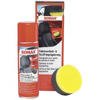 Sonax 310100 Capota de descapotable e impregnación de tejido, 250 ml, incluye esponja de aplicación