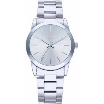 Radiant Basic 36 RA594201 - Reloj de mujer con esfera plateada y correa de acero inoxidable
