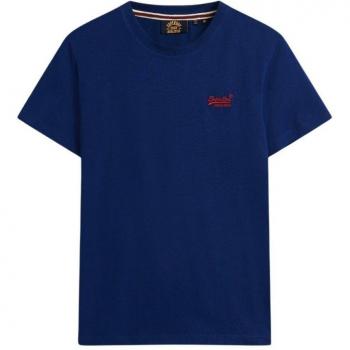 Superdry - Camiseta de hombre de algodón orgánico bordada con el logotipo Vintage Logo