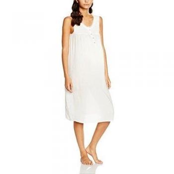 Women'secret MT1 Longdressdoby ND TG, Camisón Mujer - Ropa de maternidad, Ivory, XL