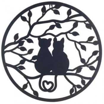 Adorno Pared Gatos Signes Grimalt Decor and Go Apliques Metal Colección Rústico 22813
