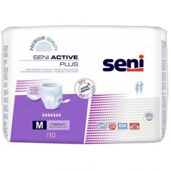Seni Active Plus Medias Absorbentes Desechables Talla M - Paquete de 10 unidades