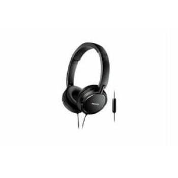 Auriculares con micrófono Philips SHL5005 - Plegables, cómodos, aislamiento de ruido, cable de 1,2 m, color negro