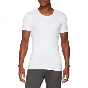 ABANDERADO Camiseta Manga Corta Caballero Algodon, Blanco XL, 1 unidad