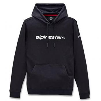 Alpinestars Sudadera con Capucha Linear Negra - Sudadera unisex, estilo deportivo, color negro, diseño regular fit