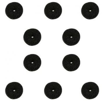 AllParts Black Felt Washers for Strap Buttons (10 Pack)