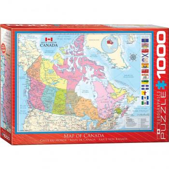 Eurographics Canada Map 1000-Piece Puzzle