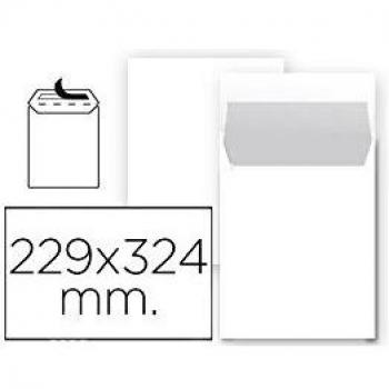 Liderpapel Sobre Bolsa N 8 Blanco Din 229X324 Mm Tira De Silicona Paquete De 25 Unidades