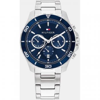 Reloj para Hombre Tommy Hilfiger Jordan 1792094 Multifunción Acero Inoxidable 43mm Esfera Azul Resistencia al Agua 10 ATM