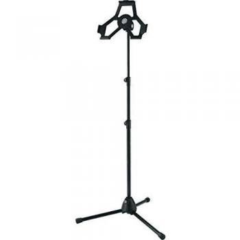 K&M 19772 Adjustable Black iPad Tripod Stand for iPad 2nd/3rd/4th Gen, Height 27.6-61.0