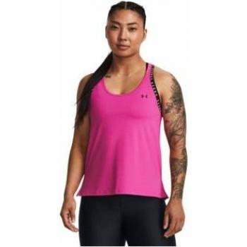 Camiseta sin mangas Knockout rosa para mujer de Under Armour