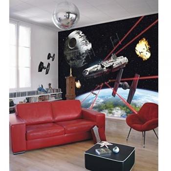 Komar 1 – Star Wars Millennium Falcon de Papel Pintado de, Multicolor, 8