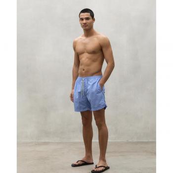 Bañador Lanai azul ECOALF para hombre con cintura de goma y cordones ajustables
