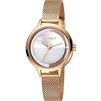 Esprit womens analogue quartz watch with stainless steel strap es1l088m0035