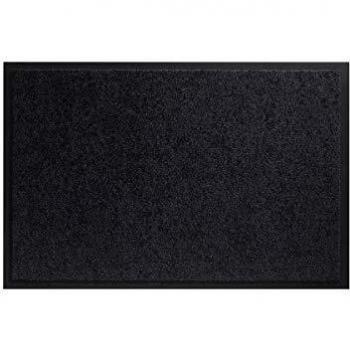 Felpudo Lavable 60x180 cm Twister Negro de Poliamida